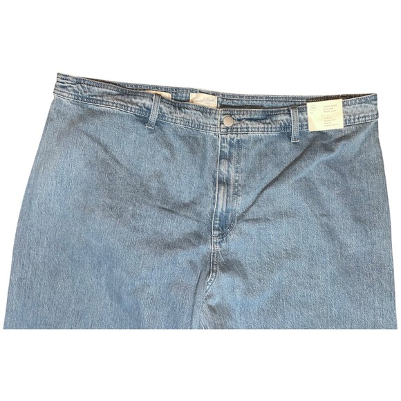 Universal Thread Jeans Women 22 Reg High Rise Sailor Wide Leg Ankle Gray Wash - Picture 2 of 12